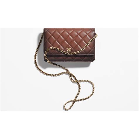 Classic Wallet on Chain Gradient Lambskin & Gold.